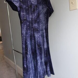 Sami & Jo Womens Long Dress‎ Bedazzled navy